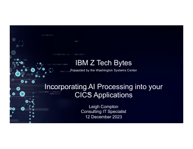 将 AI 处理整合到您的 CICS 应用程序中